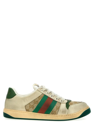 Shop Gucci 'screener Gg' Sneakers In Multicolor
