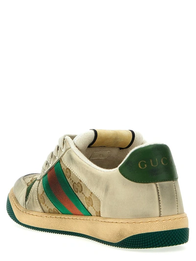 Shop Gucci 'screener Gg' Sneakers In Multicolor
