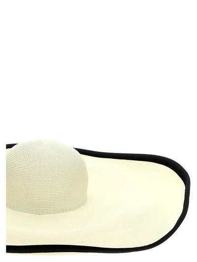 Shop Max Mara 'robert' Hat In White/black