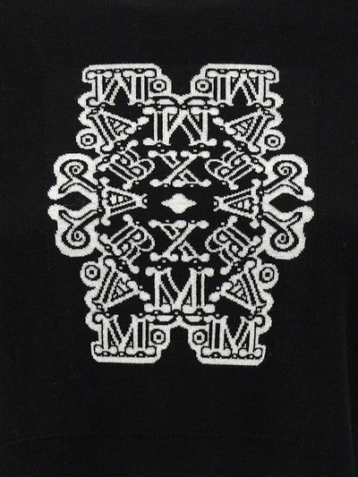 Shop Max Mara 'sir' Sweater In White/black