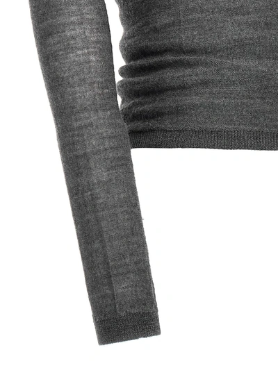 Shop Max Mara 'stresa' Turtleneck Sweater In Gray
