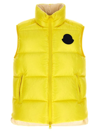 Shop Moncler 'sumido' Vest In Yellow