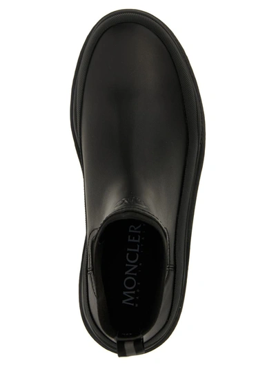 Shop Moncler 'larue' Ankle Boots In Black