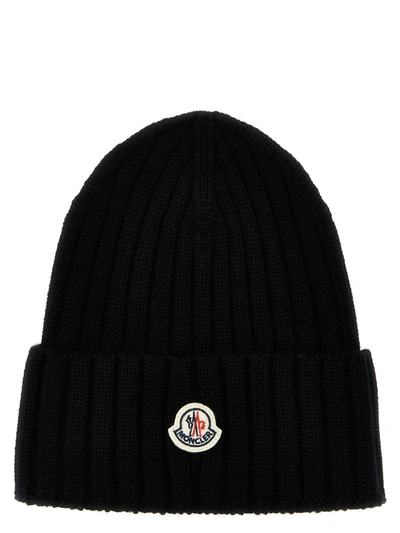 Shop Moncler Logo Patch Cap In Black