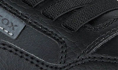 Shop Geox Kids' Perth Sneaker In Black/ Dk Grey