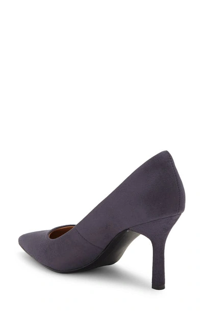 Shop Nordstrom Rack Paige Faux Leather Pump In Navy Midnight