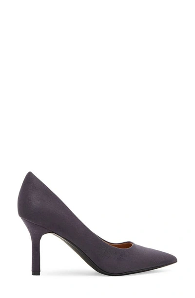 Shop Nordstrom Rack Paige Faux Leather Pump In Navy Midnight