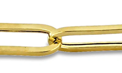 Delmar Polished Paperclip Chain Bracelet In Gold