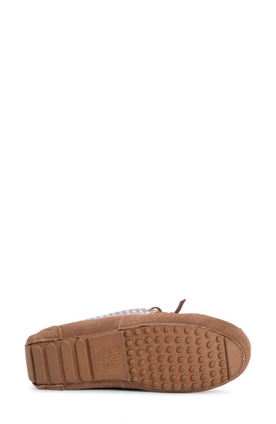 Muk Luks Jane Indoor/outdoor Slipper With Wool Blend Lining In Caramel