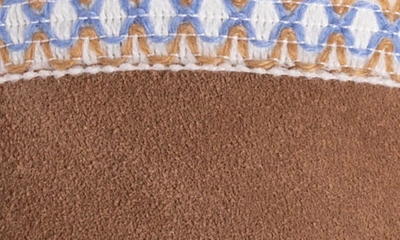 Muk Luks Dawn Suede Scuff Slipper With Genuine Shearling Trim In Caramel