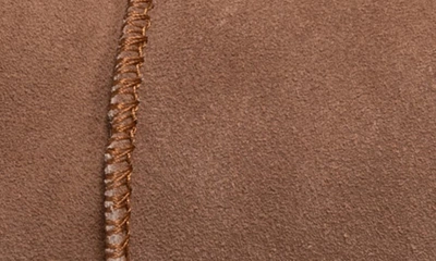 Muk Luks Macee Suede Slipper Bootie With Wool Blend Lining In Caramel
