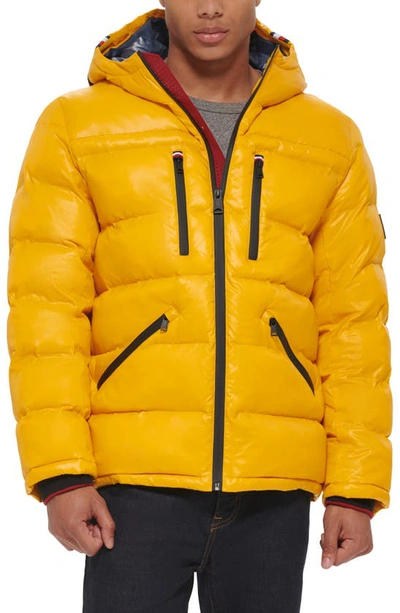 Tommy Hilfiger Men's Quilted Puffer Jacket, Created For Macy's In Yellow ModeSens