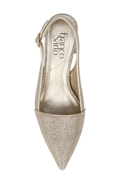 Shop Franco Sarto Trista Slingback Pump In Platinum