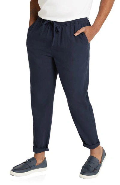 Shop Johnny Bigg Nate Drawstring Pants In Navy