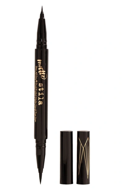 Stila Stay All Day® Dual-ended Matte Liquid Eye Liner In Black