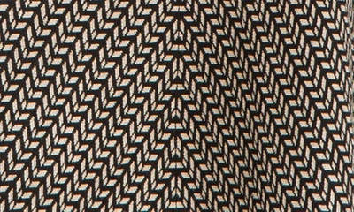 Max Studio A-line Sweater Skirt In Black/ Taupe Tire Track