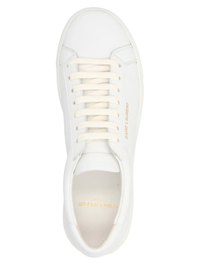 Shop Saint Laurent 'andy' Sneakers In White