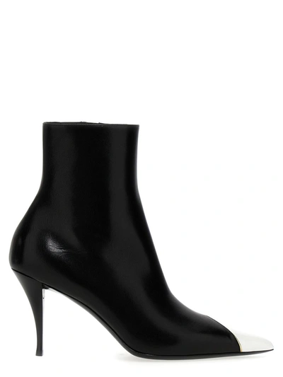 Shop Saint Laurent 'jam' Ankle Boots In Black