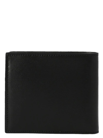 Shop Saint Laurent 'tiny Cassandre East/west' Wallet In Black