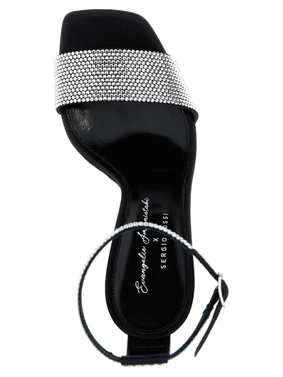 Shop Sergio Rossi 'evangelie' Sandals By Mr. Patentie Rossi X Evangelie Smyrniotaki In Black