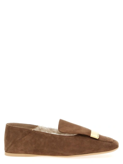 Shop Sergio Rossi 'sr1' Loafers In Brown