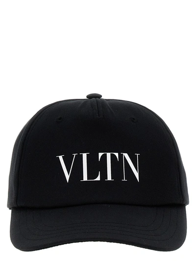 Shop Valentino Garavani  Garavani 'vltn' Cap In Black