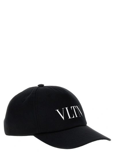Shop Valentino Garavani  Garavani 'vltn' Cap In Black