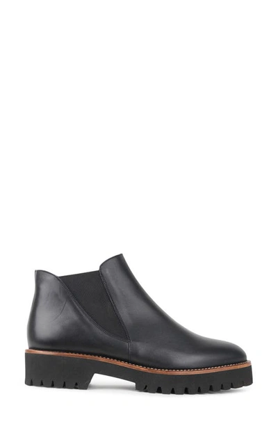 Patricia Green Randall Lug Sole Chelsea Boot In Black