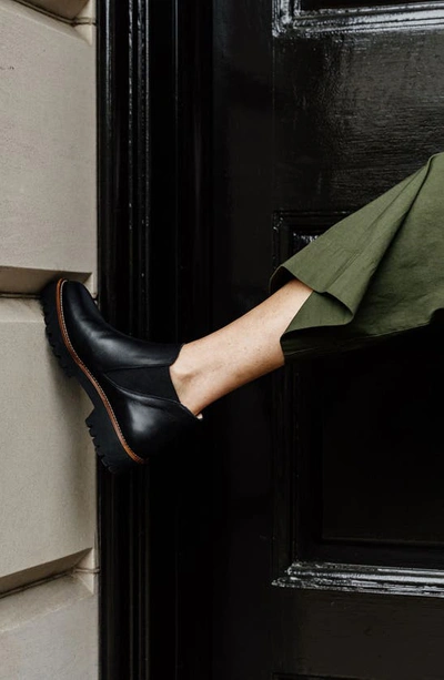 Patricia Green Randall Lug Sole Chelsea Boot In Black