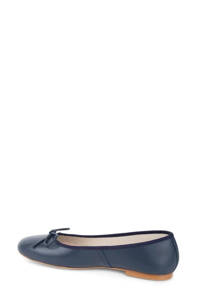 Patricia Green Bow Ballet Flat In Navy