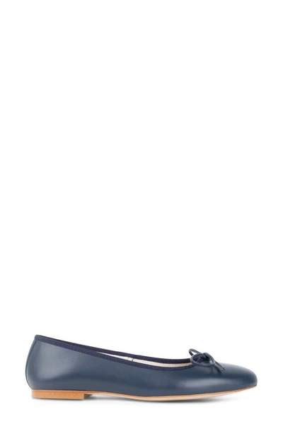 Patricia Green Bow Ballet Flat In Navy