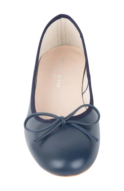 Shop Patricia Green Bow Ballet Flat In Navy