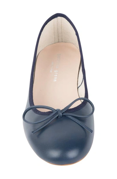 Patricia Green Bow Ballet Flat In Navy