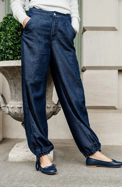 Patricia Green Bow Ballet Flat In Navy