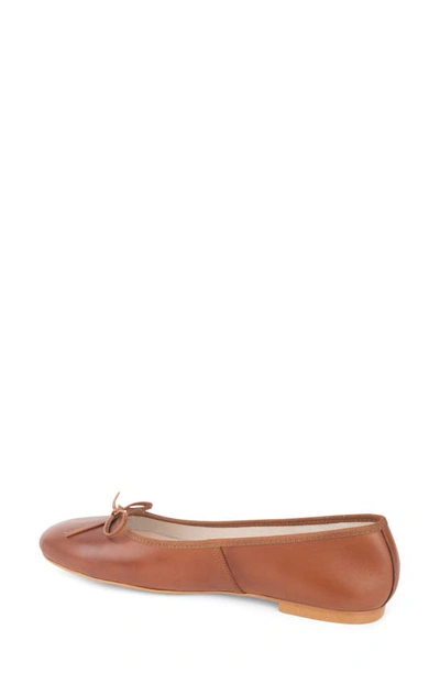 Patricia Green Bow Ballet Flat In Luggage