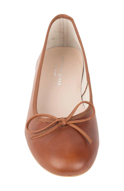 Patricia Green Bow Ballet Flat In Luggage