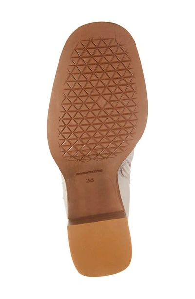Shop Chocolat Blu Zac Boot In Ivory Leather