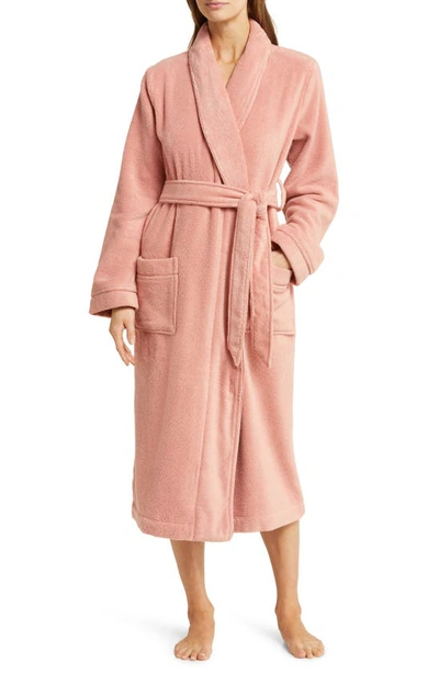 Shop Nordstrom Hydro Cotton Terry Robe In Pink Glass