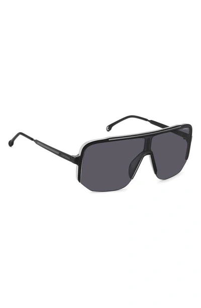 Shop Carrera Eyewear 99mm Oversize Shield Sunglasses In Black Grey/ Grey
