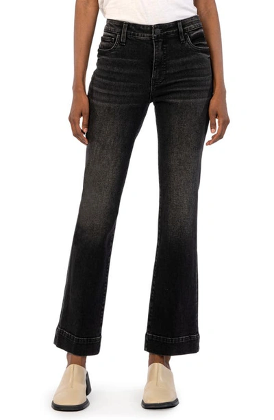 Shop Kut From The Kloth Kelsey Fab Ab High Waist Flare Jeans In Vivifying