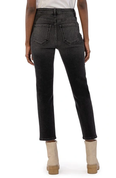 Kut From The Kloth Rosa High Waist Ankle Slim Straight Leg Jeans In Convenient