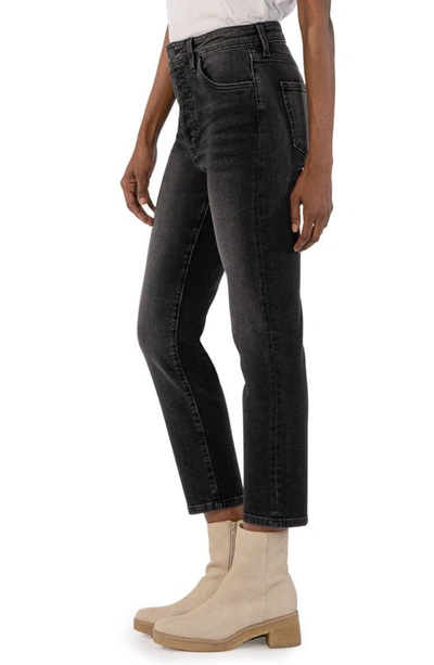 Kut From The Kloth Rosa High Waist Ankle Slim Straight Leg Jeans In Convenient