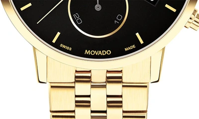 Shop Movado Museum Classic Chronograph Bracelet Watch, 42mm In Black