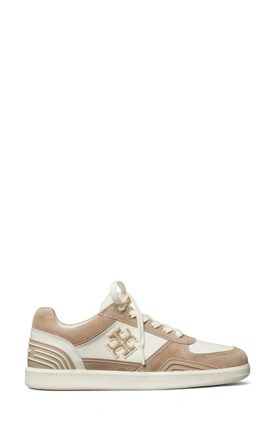 Shop Tory Burch Clover Court Sneaker In New Ivory / Cerbiatto