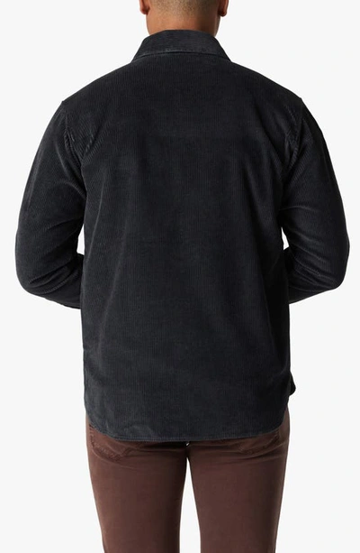 34 Heritage Corduroy Overshirt In Charcoal In Charcoal