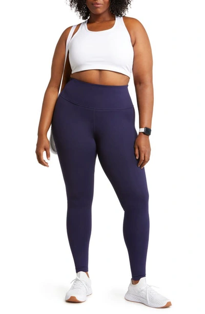 Zella Live In High Waist Leggings In Navy Evening