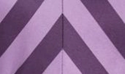 Hutch Dolly Halter Maxi Dress In Purple Tonal Stripe