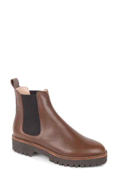 Shop Patricia Green Lug Sole Chelsea Boot In Chocolate