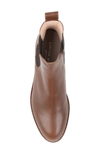 Shop Patricia Green Lug Sole Chelsea Boot In Chocolate
