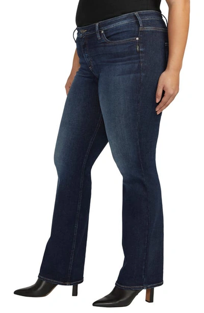 Shop Silver Jeans Co. Infinite Fit Mid Rise Bootcut Jeans In Indigo